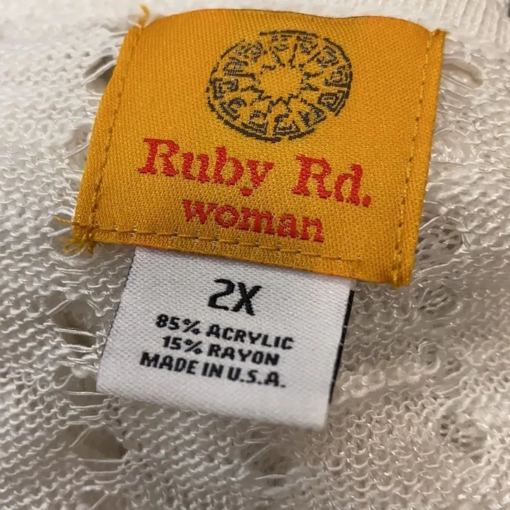 Ruby Rd. White Top sz. 2X NWT - Picture 5 of 5
